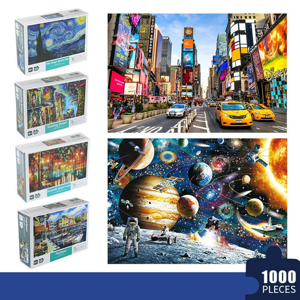 Mini For Adults Kids Learning Education Times Square 1000 piece Jigsaw Puzzles